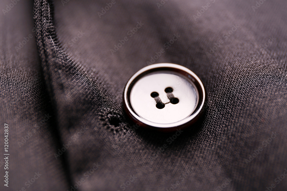 Button on a shirt close up Button on a shirt close up