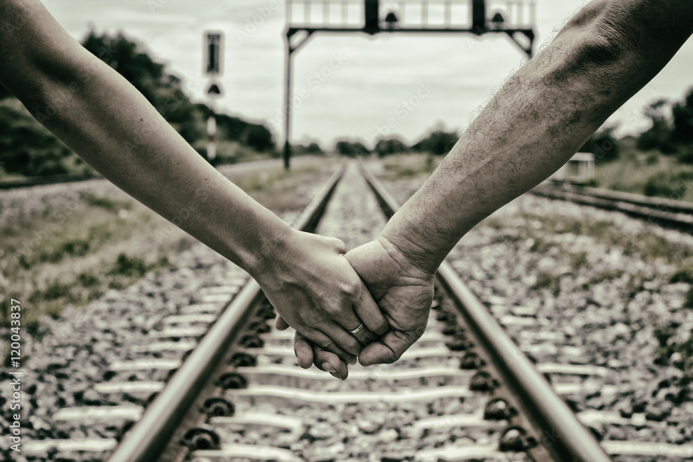 feeling lovely couple. Hands together feeling lovely couple. Hands together