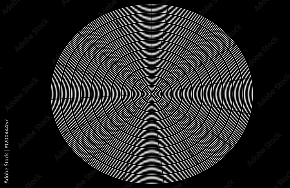 Op Art Illusion black and white circle Op Art Illusion black and white circle