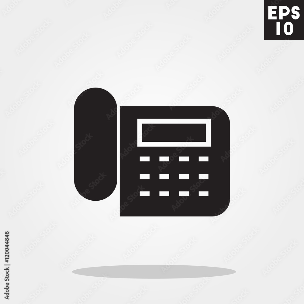 Telephone icon in trendy flat style isolated on grey background. Telephone symbol for your design, logo, UI. Vector illustration, EPS10. Telephone icon in trendy flat style isolated on grey background. Telephone symbol for your design, logo, UI. Vector illustration, EPS10.