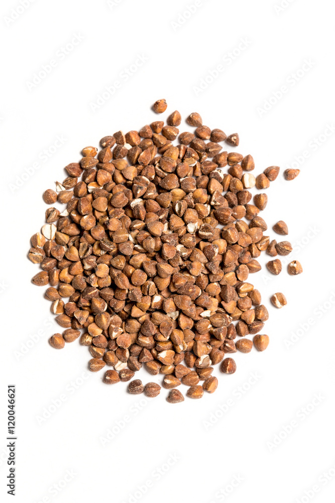  Buckwheat isolated on white
