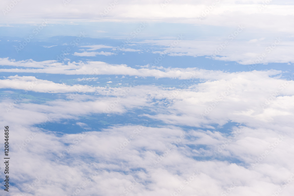 clouds view from the window of an airplane clouds view from the window of an airplane