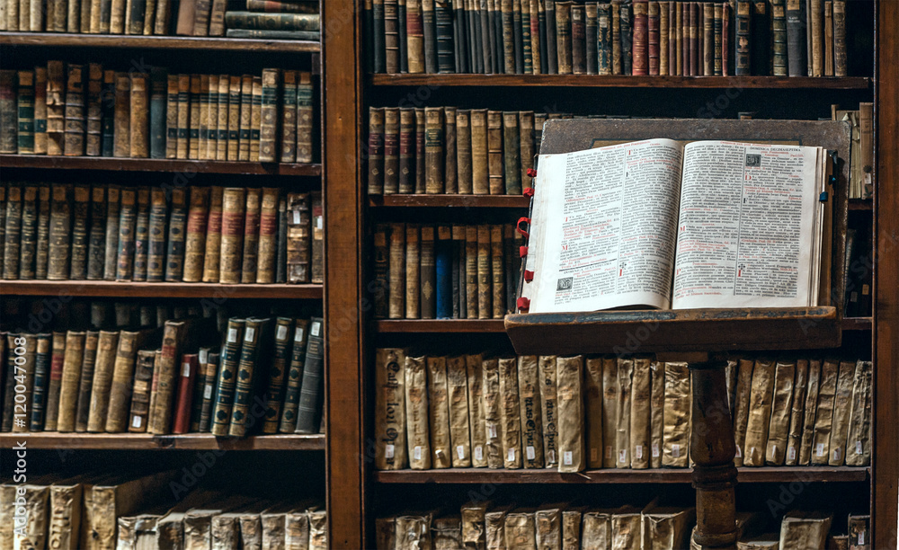 Fototapeta premium Arequipa, Peru - Books are subject to restoration