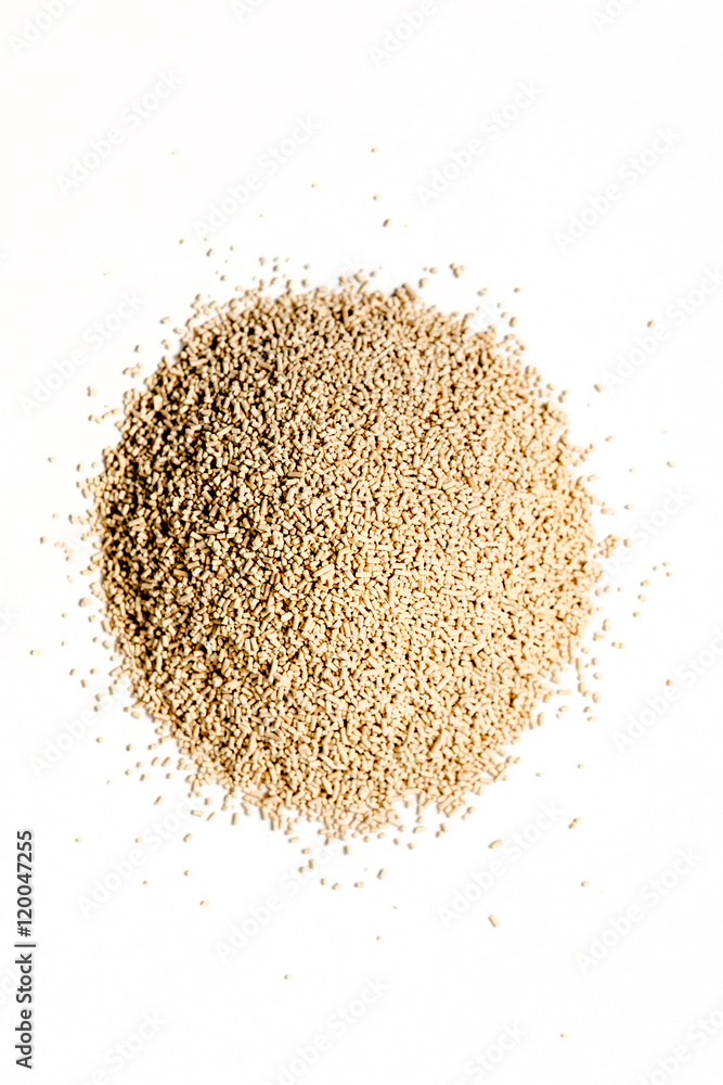 Instant yeast isolated on white Instant yeast isolated on white