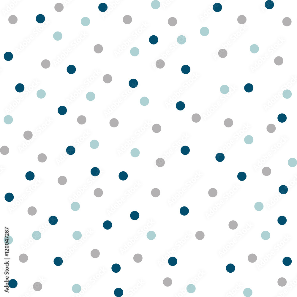 Seamless polka dots in vector design