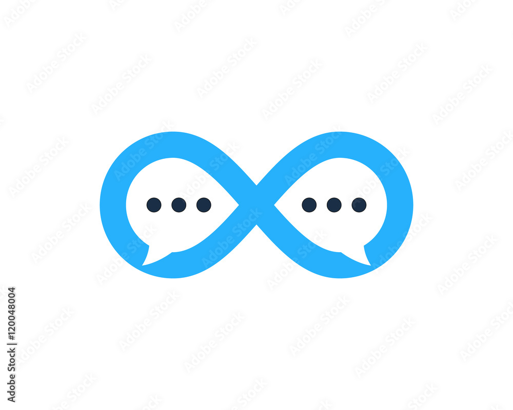 Obraz premium Infinite Chat Logo