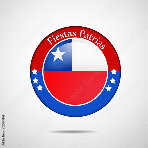 Illustration of Chile Flags for Fiestas Patrias celebrations Free Download Illustration of Chile Flags for Fiestas Patrias celebrations - GFXLoad