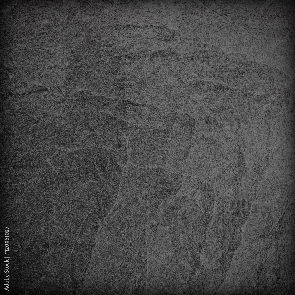 Fototapeta premium Dark grey black slate background or texture.