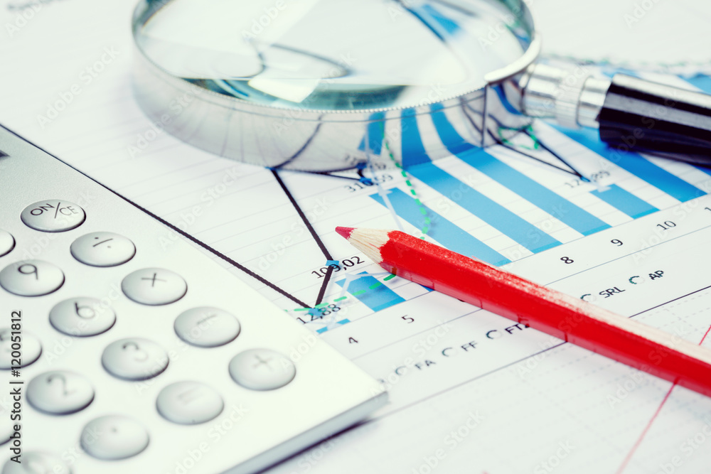 Image of businessman workplace with papers Image of businessman workplace with papers