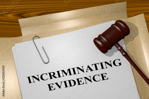 Fotografie Incrimination Evidence - legal concept