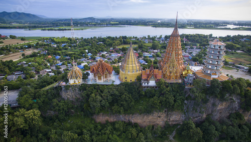 aerial view of wat thum sau temple important buddha traveling de © stockphoto mania