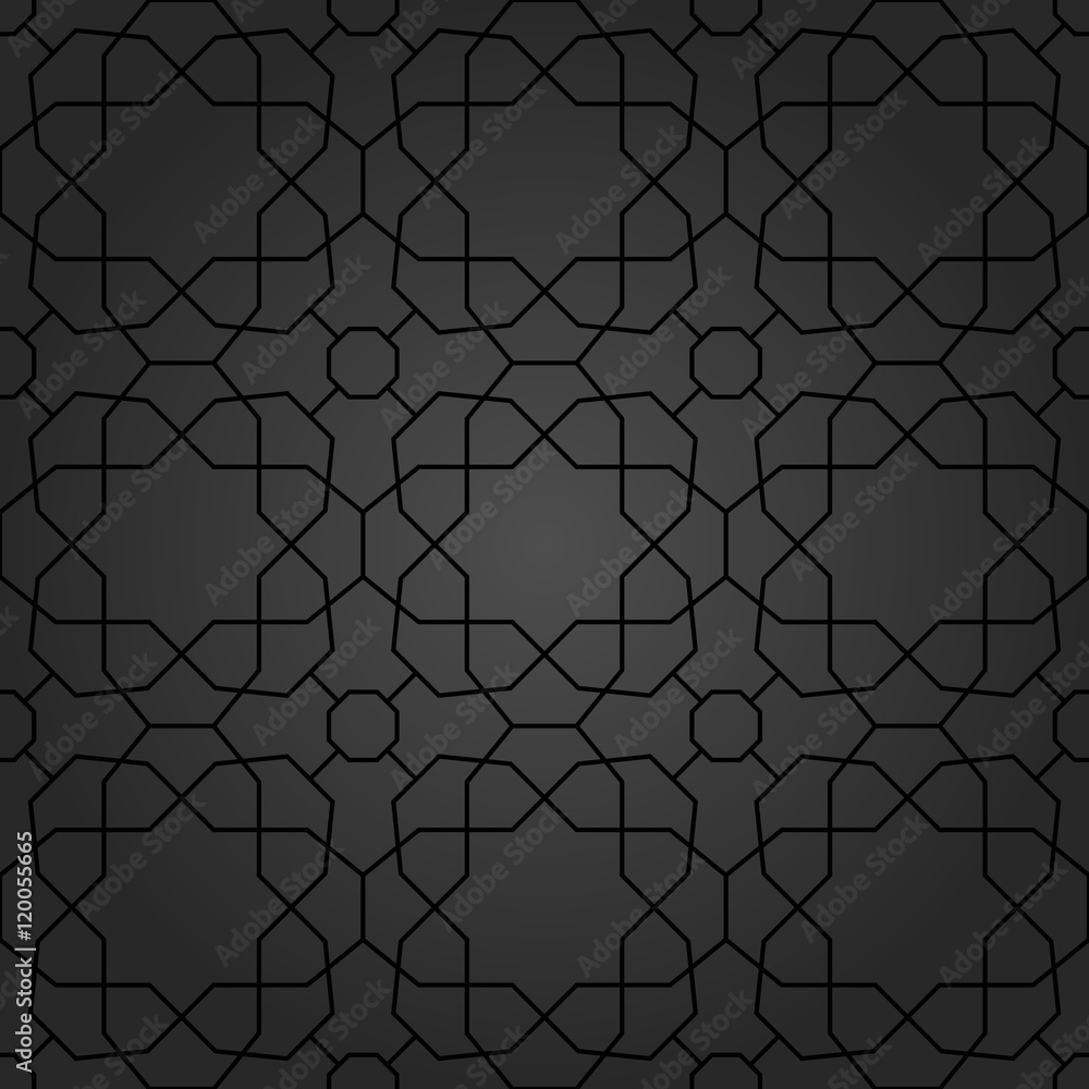 Fototapeta premium Seamless Vector Pattern in Arabian Style