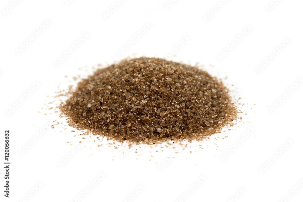 Hickory smoked salt isolated on white background Hickory smoked salt isolated on white background