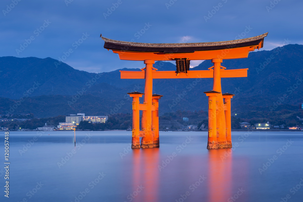 Great floating gate (O-Torii) on Miyajima island Great floating gate (O-Torii) on Miyajima island