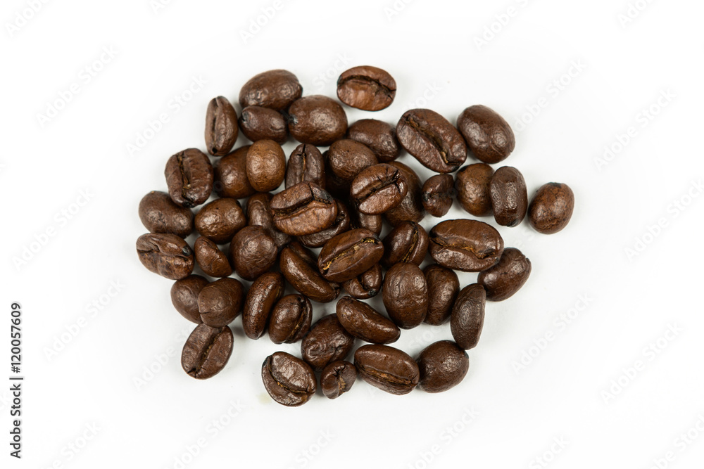 Coffee beans isolated on white background Coffee beans isolated on white background