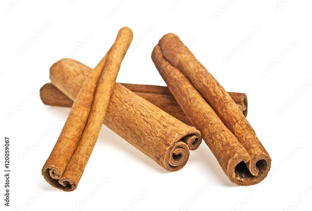 Cinnamon isolated on white background Cinnamon isolated on white background