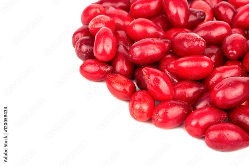 Fresh cornelian cherries Fresh cornelian cherries