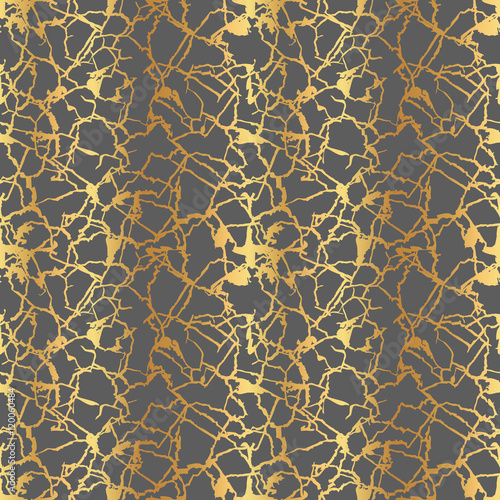 Marble Gold seamless pattern. Vector