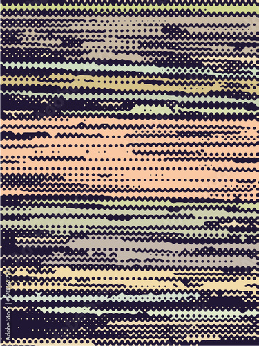 Abstract grunge vector background. Color raster composition of irregular graphic shapes.