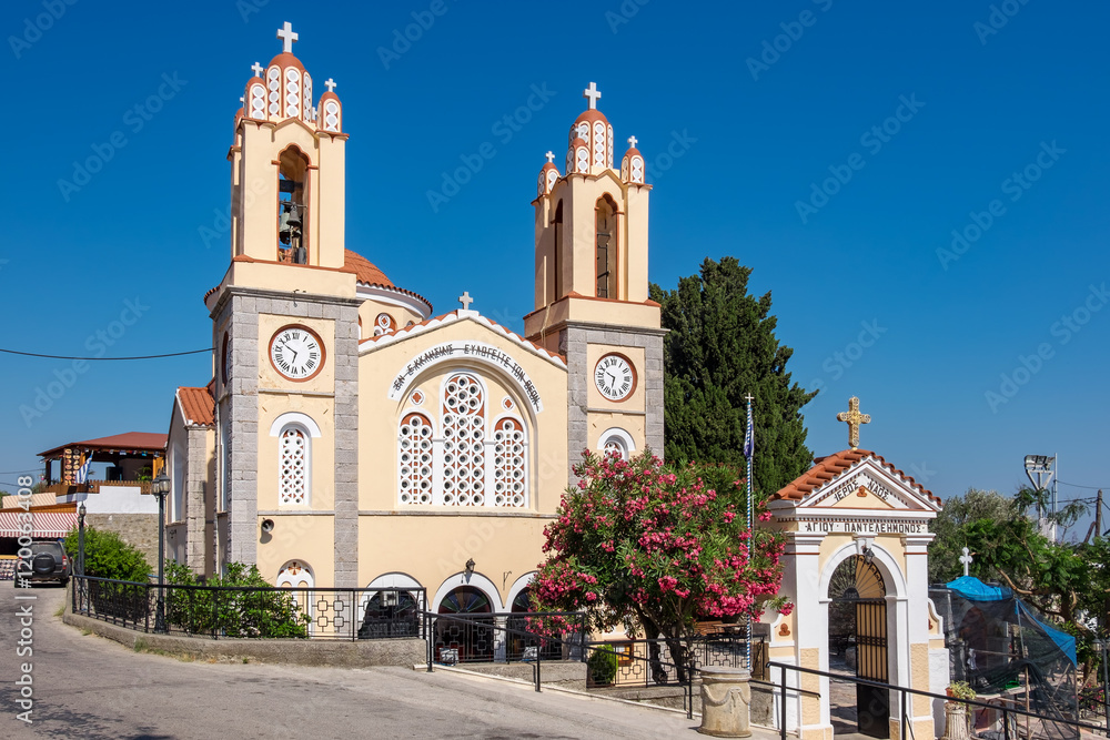 Siana church. Rhodes, Greece