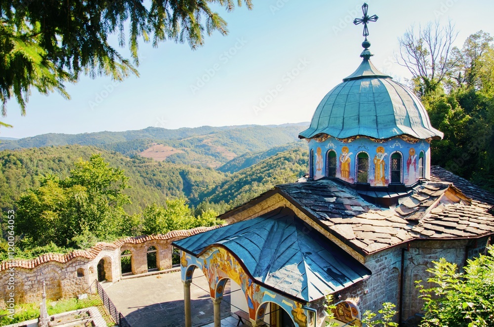 Sokolsky Monastery in Bulgaria, Gabrovo, 2016 August,27 - obrazy, fototapety, plakaty 