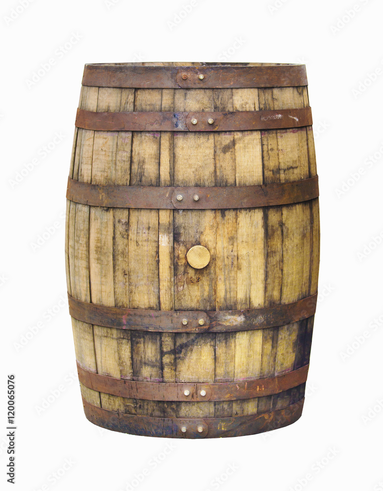 Obraz premium Vintage grungy old wooden barrel