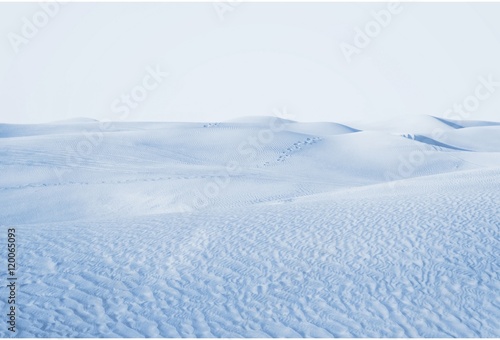 Arctic desert. winter landscape with snow drifts. © ghoststone