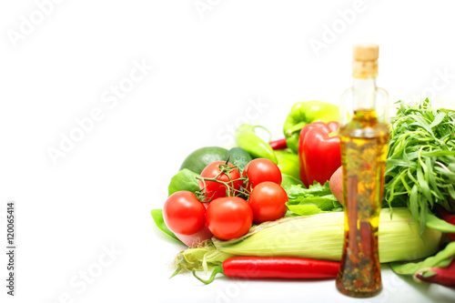 Vegetables and oil