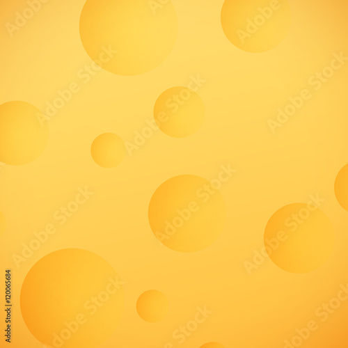 Lunar Surface Background, Yellow Moon, Space Planet with Craters , Vector Illustration