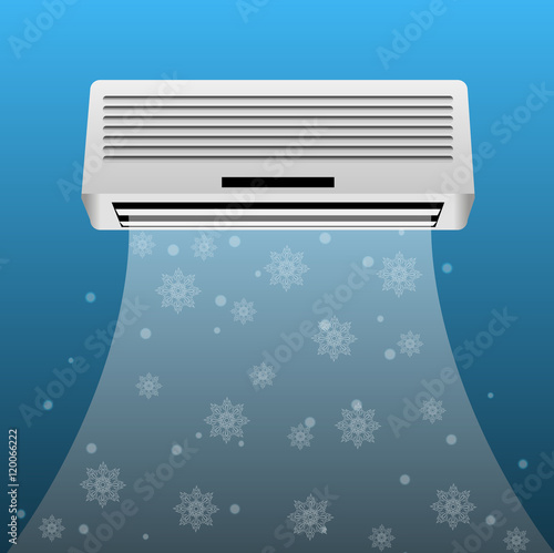 air conditioner realistic background eps 10 vector