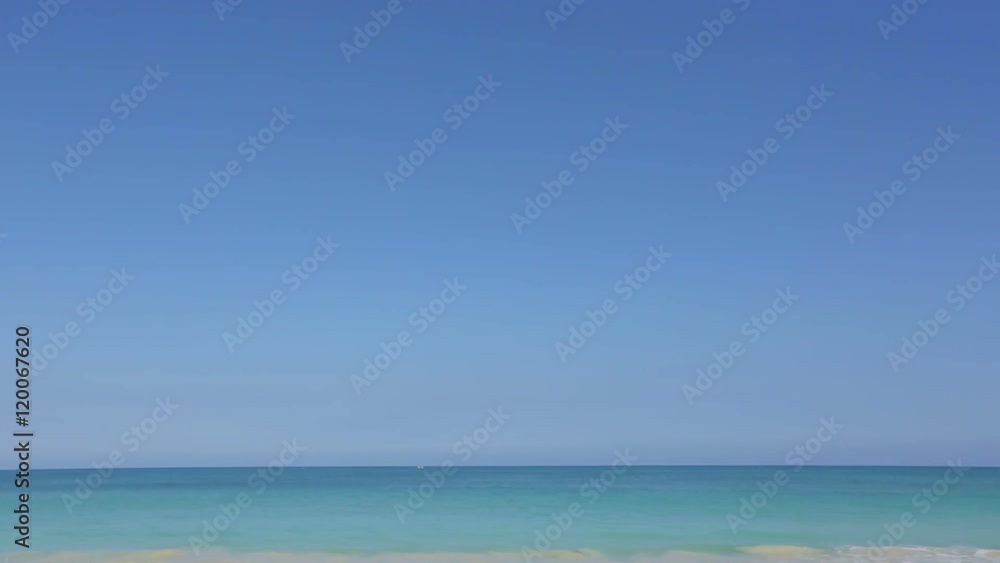 Young man on beach hold hands arms up Vacation concept of freedom travel Young man on beach hold hands arms up Vacation concept of freedom travel
