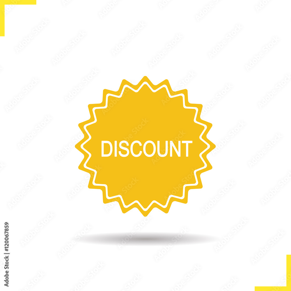 Discount yellow sticker icon Discount yellow sticker icon