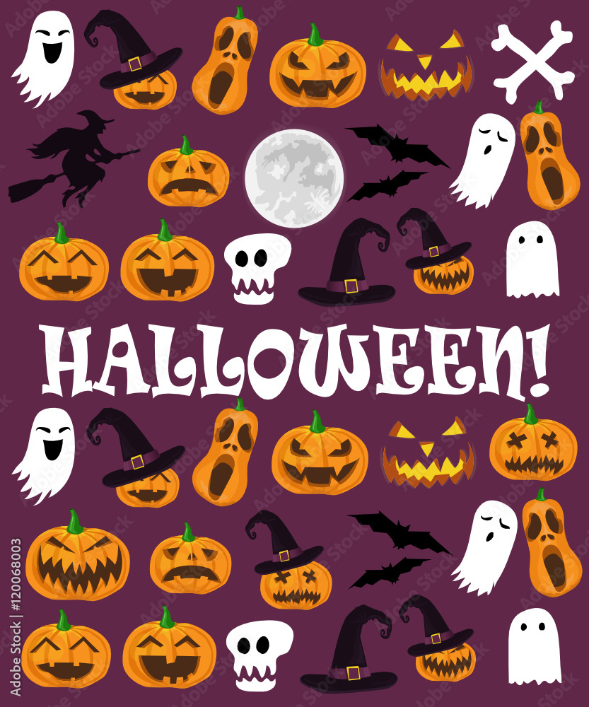 halloween background poster