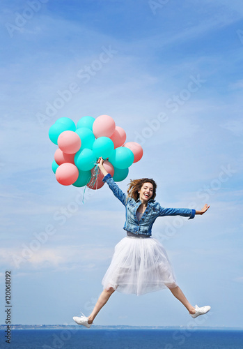 Beautiful young woman with ...