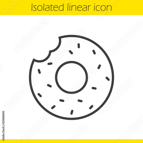Donut linear icon