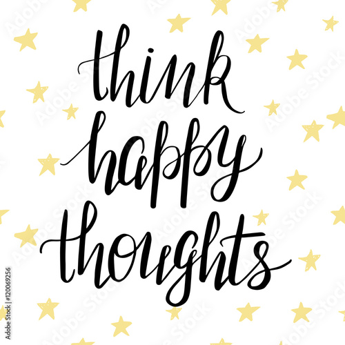 Motivational poster with modern hand lettering