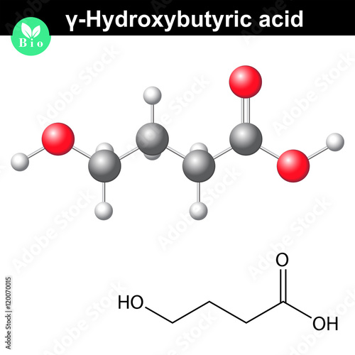 4-Hydroxybutanoic acid molecular structure