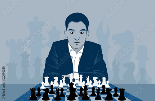 Man playing chess