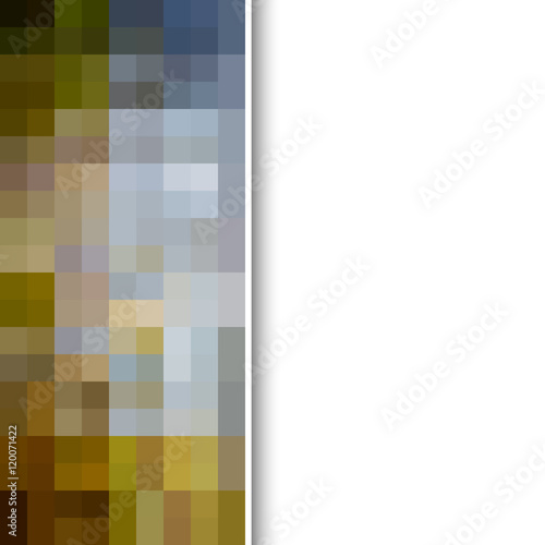 Abstract pixels cover design
