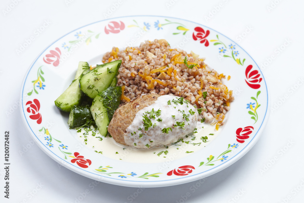 buckwheat with cutlet buckwheat with cutlet