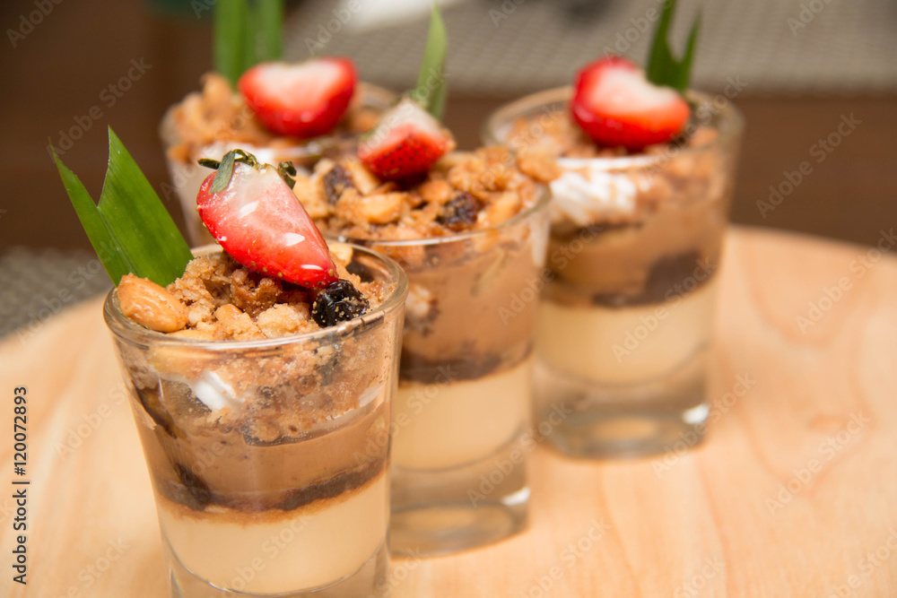 Banoffee pie in a mini glass Banoffee pie in a mini glass
