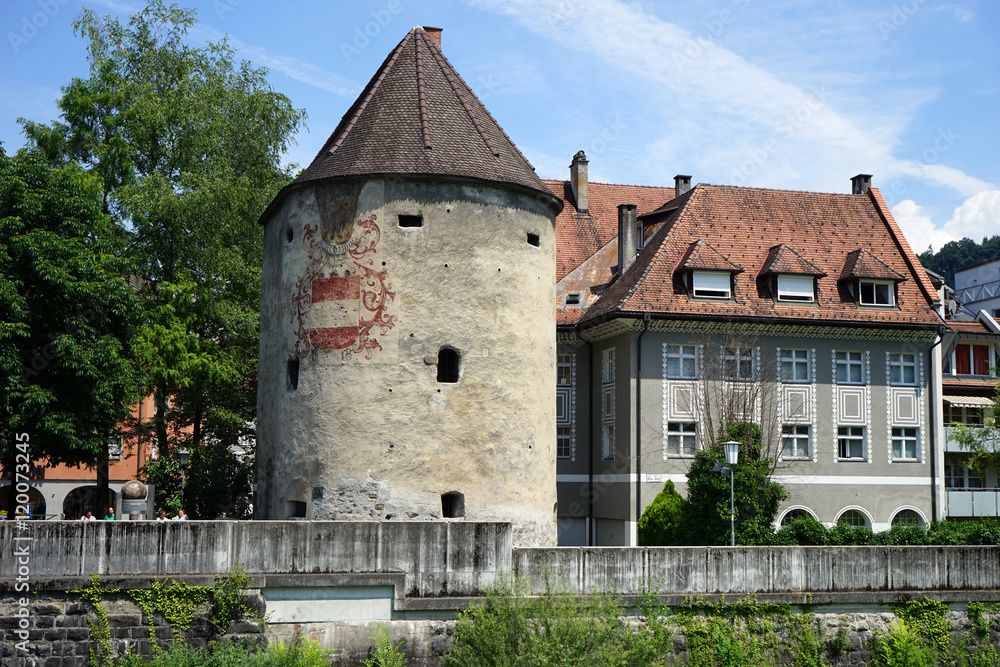 Tower and houses