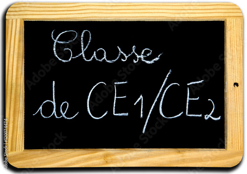 Ardoise "Classe de CE1-CE2"