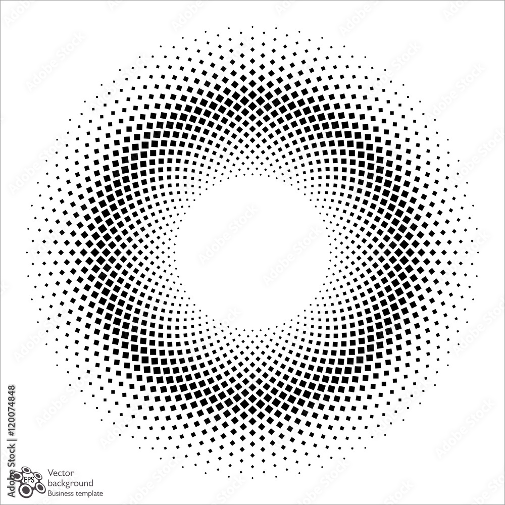Vector Background #Black Dot Circle Pattern