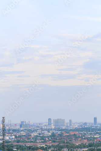 Top view bangkok city