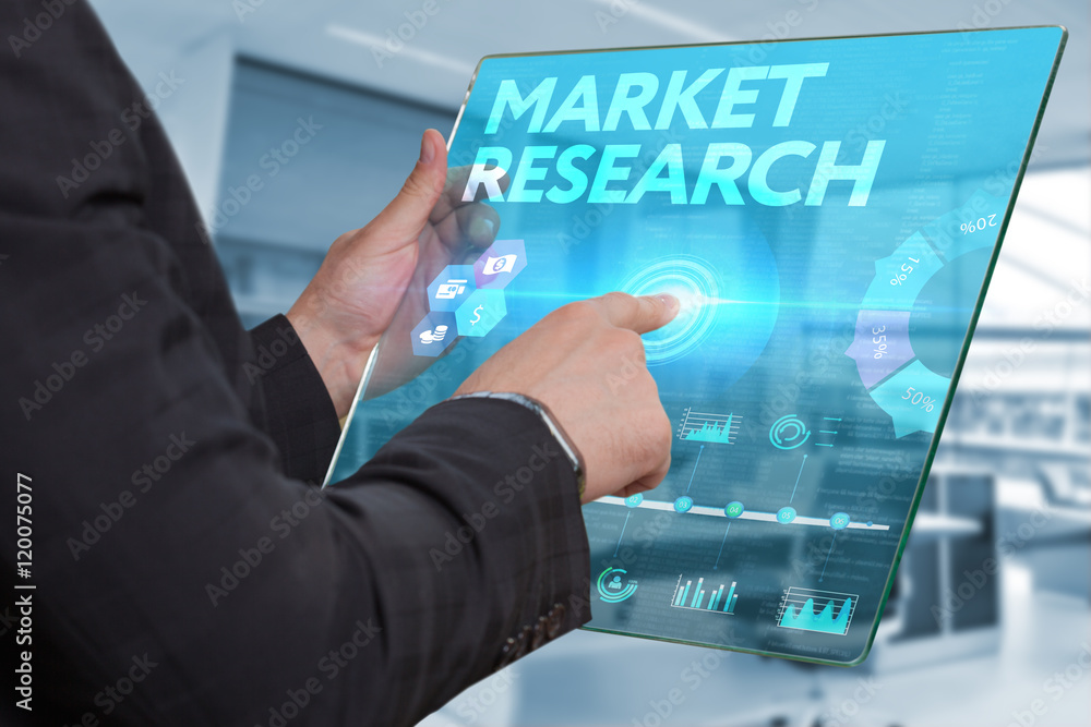 Internet. Business. Technology concept. Businessman presses a b Internet. Business. Technology concept. Businessman presses a b
