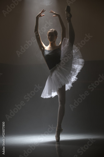 Ballerina in the white tutu