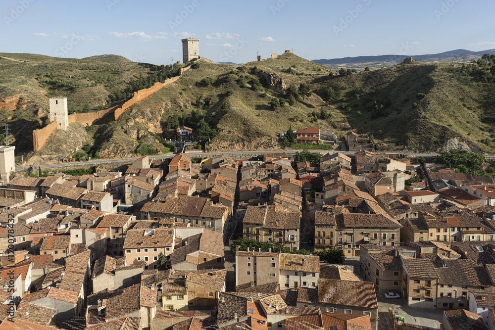 municipio medieval de Daroca en la región de Aragón, España