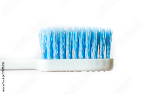 closeup tooth brush head spin micro brush hair for good health teeth.