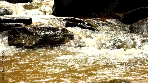 Headstream of Tadmok waterfall in chiangmai Thailand photo